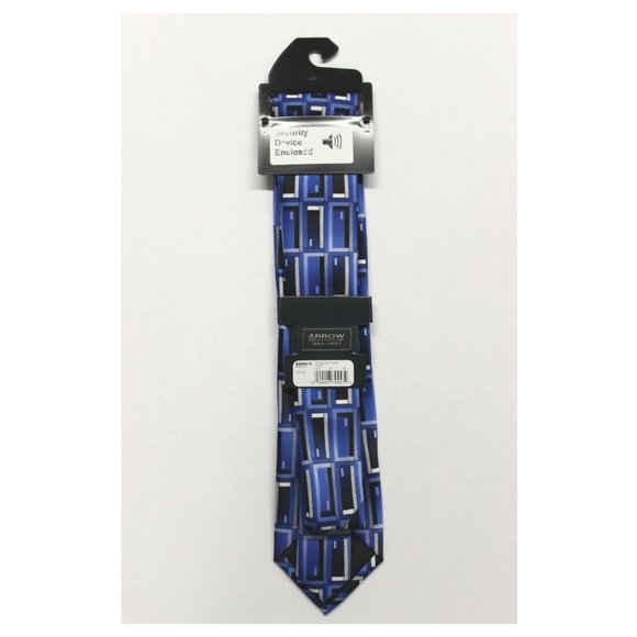 Men's Arrow Classic Width Neck Tie (64774404) Blue - Picture 3 of 3